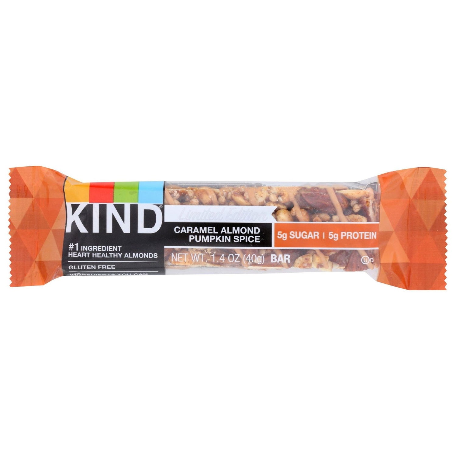 KIND: Caramel Almond Pumpkin Spice Bar, 1.4 oz - #tag1# - #tag2#