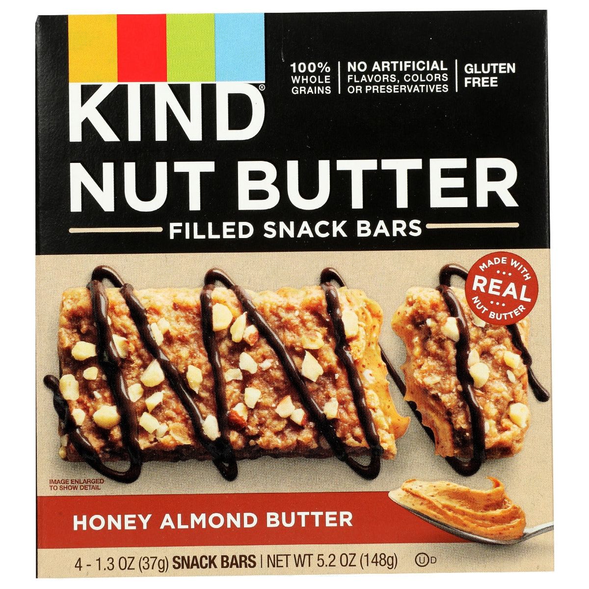KIND: Honey Almond Butter 4 Count Bars, 5.2 oz - #tag1# - #tag2#