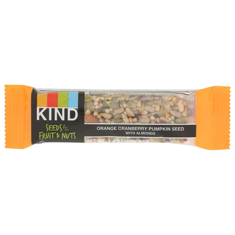 KIND: Seeds Fruit And Nuts Snack Bar Orange Cranberry Pumpkin Seed, 1.4 oz - #tag1# - #tag2#