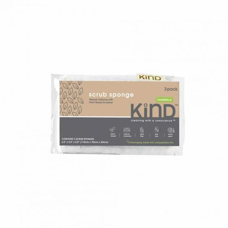 KIND: Sponge Scrub Plant Based, 3 ea - #tag1# - #tag2#