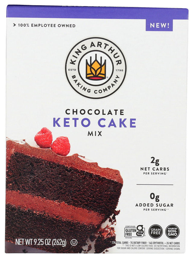 KING ARTHUR: Chocolate Keto Cake Mix, 9.25 oz - #tag1# - #tag2#