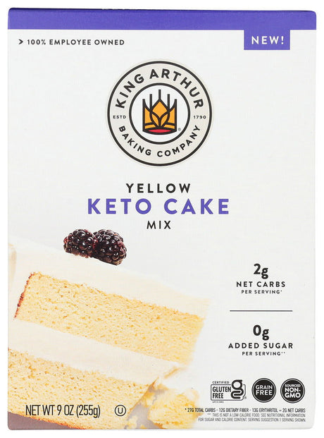 KING ARTHUR: Yellow Keto Cake Mix, 9 oz - #tag1# - #tag2#