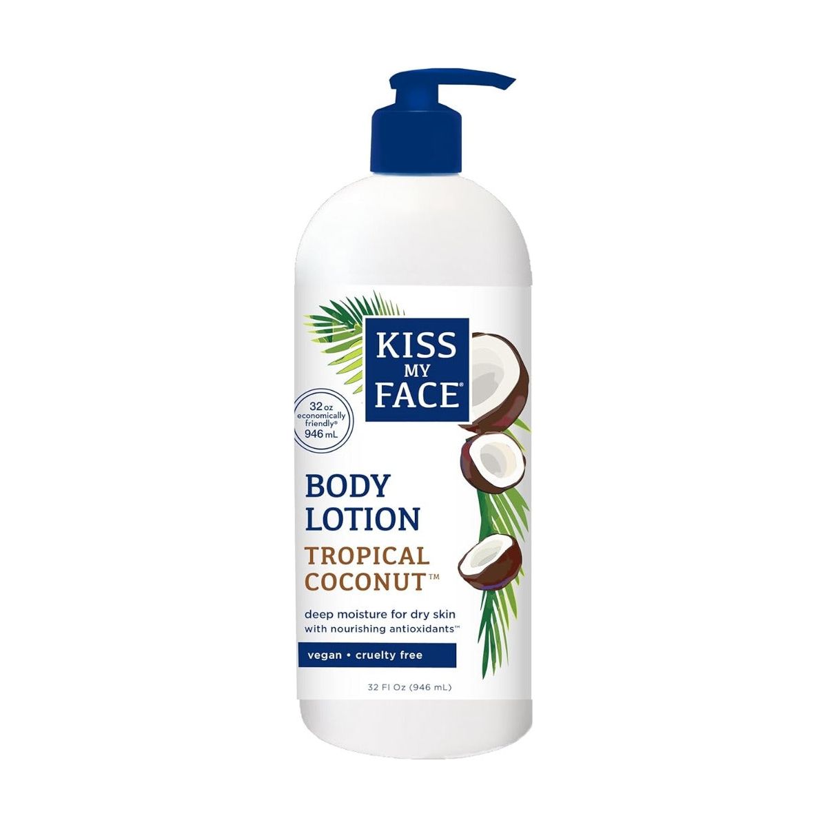 KISS MY FACE: Lotion Body Tropical Coconut, 32 oz - #tag1# - #tag2#