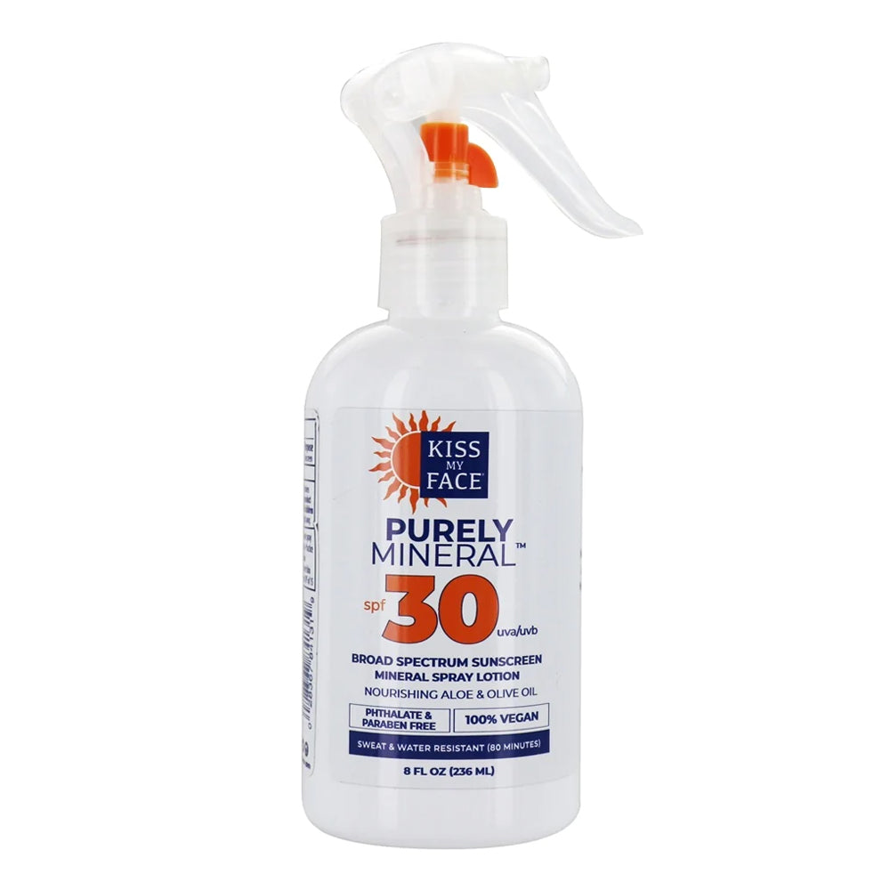 KISS MY FACE: Purely Mineral Sun Spray Lotion 30 SPF, 8 fo - #tag1# - #tag2#