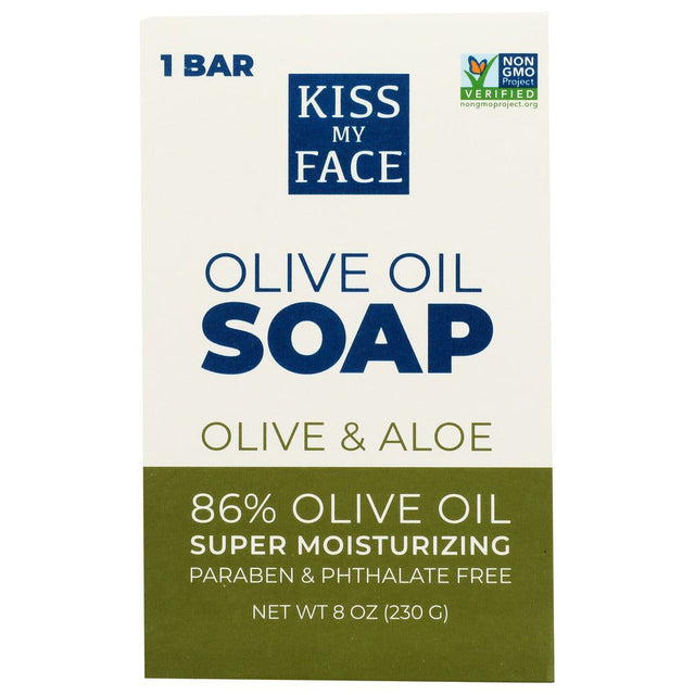 KISS MY FACE: Soap Bar Olive & Aloe, 8 oz - #tag1# - #tag2#