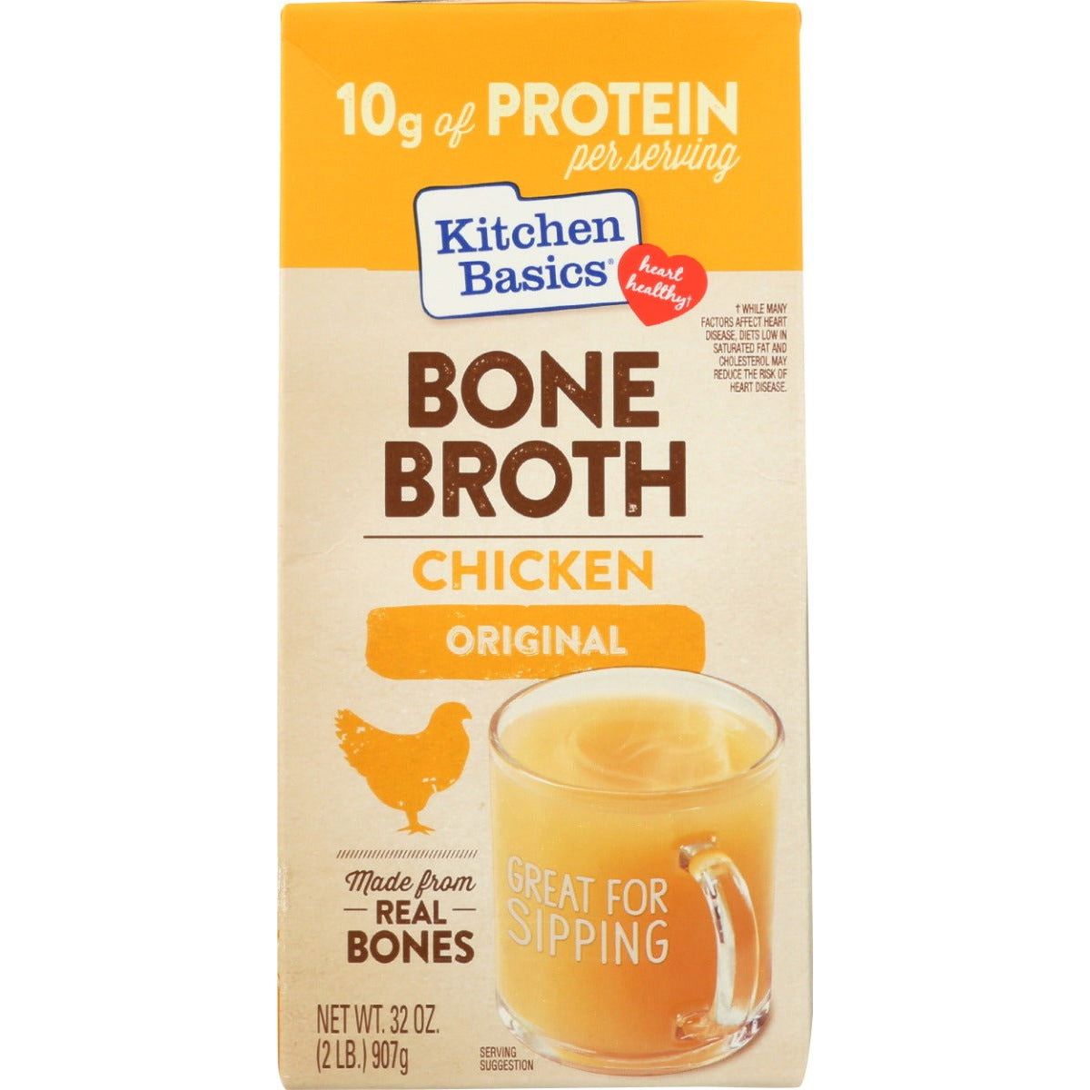 KITCHEN BASICS: Original Chicken Bone Broth, 32 oz - Sunshine Co Op. - #tag1# - #tag2# - #tag3# - #tag4#
