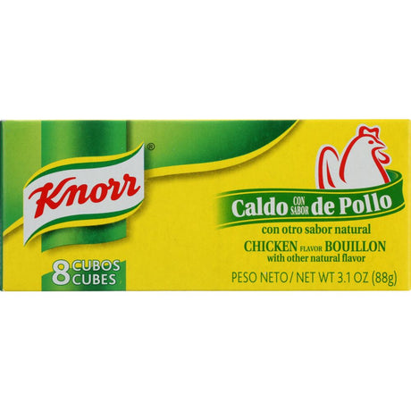 KNORR: Chicken Flavor Bouillon 8 Count Cubes, 3.1 oz - #tag1# - #tag2#