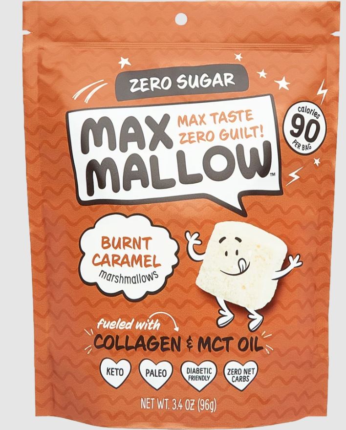 KNOW BRAINER FOODS: Burnt Caramel Marshmallows, 96 gm - #tag1# - #tag2#