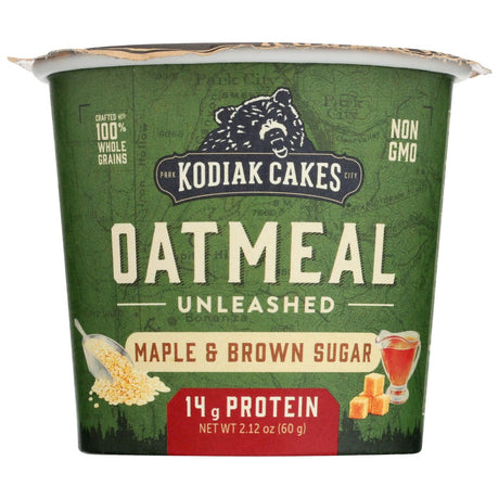 KODIAC CAKES: Maple Brown Sugar Oatmeal Cup, 2.12 oz - Sunshine Co Op. - #tag1# - #tag2# - #tag3# - #tag4#