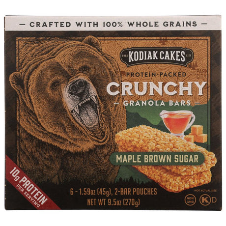 KODIAK: Bar Granola Maple Brown Sugar, 9.5 oz - #tag1# - #tag2#