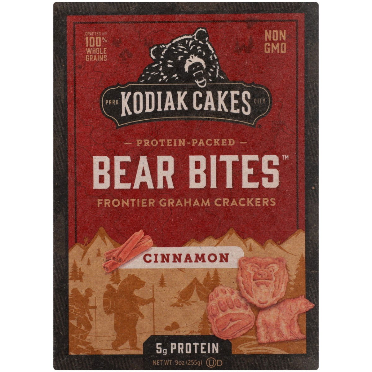 KODIAK: Bear Bites Cinnamon Graham Crackers, 9 oz - #tag1# - #tag2#