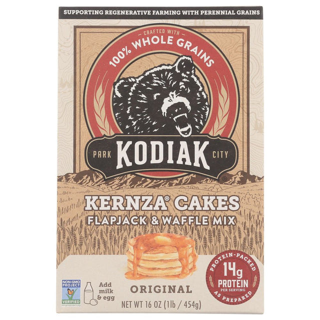 KODIAK: Kernza Power Cakes Flapjack and Waffle Mix, 16 oz - #tag1# - #tag2#