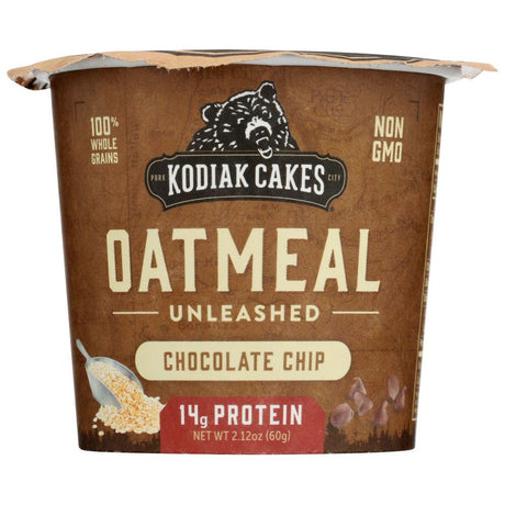KODIAK: Oatmeal Cup Unleashed Chocolate Chip, 2.12 oz - Sunshine Co Op. - #tag1# - #tag2# - #tag3# - #tag4#