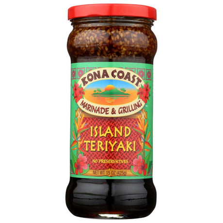 KONA COAST: Island Teriyaki Sauce, 15 oz - Sunshine Co Op. - #tag1# - #tag2# - #tag3# - #tag4#