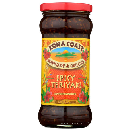 KONA COAST: Spicy Teriyaki Marinade and Grilling Sauce, 14.5 oz - Sunshine Co Op. - #tag1# - #tag2# - #tag3# - #tag4#