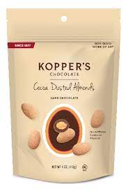 KOPPERS: Nuts Cocoa Dusted Almonds, 4 oz - #tag1# - #tag2#