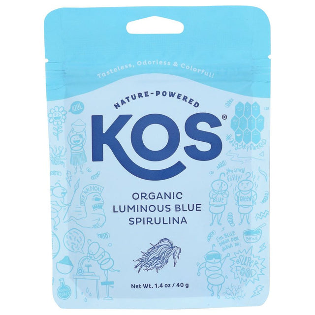 KOS: Blue Spirulina Powder Org, 1.4 OZ - #tag1# - #tag2#