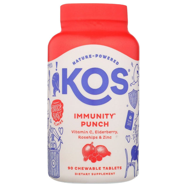 KOS: Immunity Punch Berry Blast Chewable Tablets, 90 tb - #tag1# - #tag2#