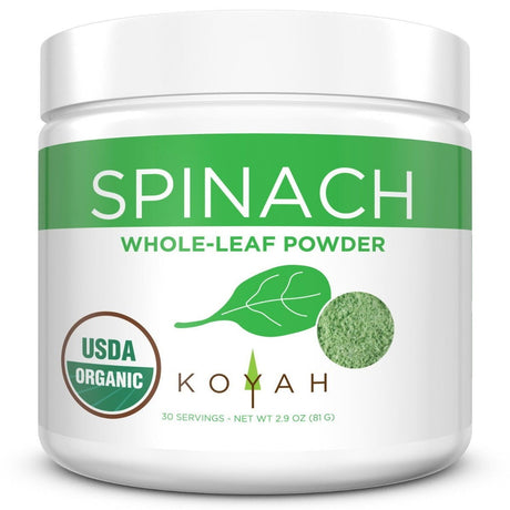 KOYAH: Spinach Whole Leaf Powder, 2.9 oz - #tag1# - #tag2#