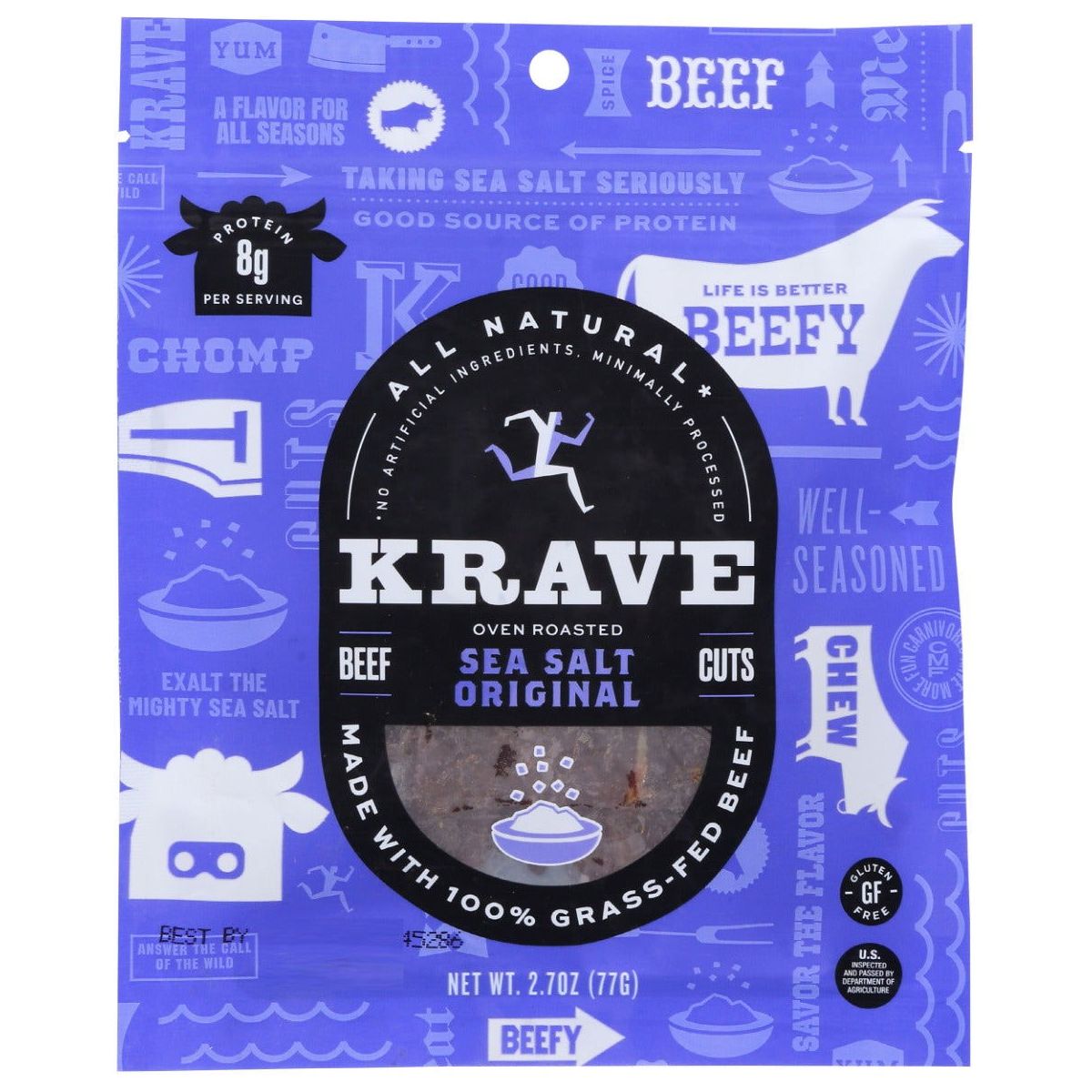 KRAVE: Beef Jerky Sea Salt Original, 2.7 Oz - Sunshine Co Op. - #tag1# - #tag2# - #tag3# - #tag4#