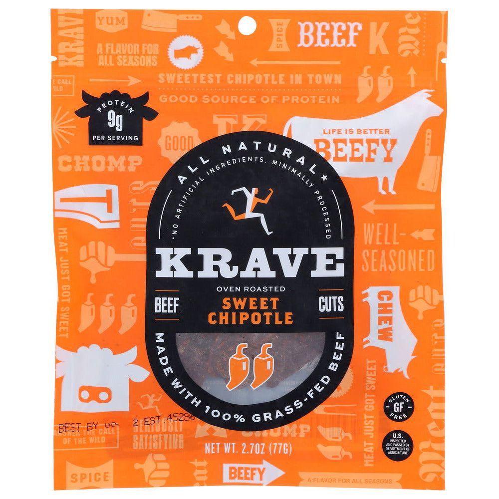 KRAVE: Beef Jerky Sweet Chipotle, 2.7 Oz - Sunshine Co Op. - #tag1# - #tag2# - #tag3# - #tag4#