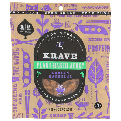 KRAVE: Plant Based Korean Bbq Jerky, 2.2 oz - #tag1# - #tag2#