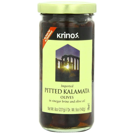 KRINOS: Olive Kalamata Pitted, 8 oz - #tag1# - #tag2#