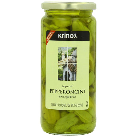 KRINOS: Pepperoncini, 16 oz - #tag1# - #tag2#