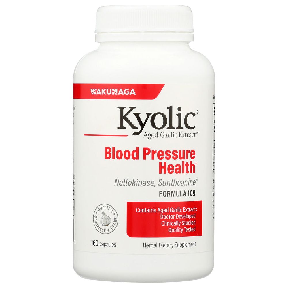 KYOLIC AGED GARLIC EXTRACT: Formula 109 Blood Pressure Health, 160 cp - #tag1# - #tag2#