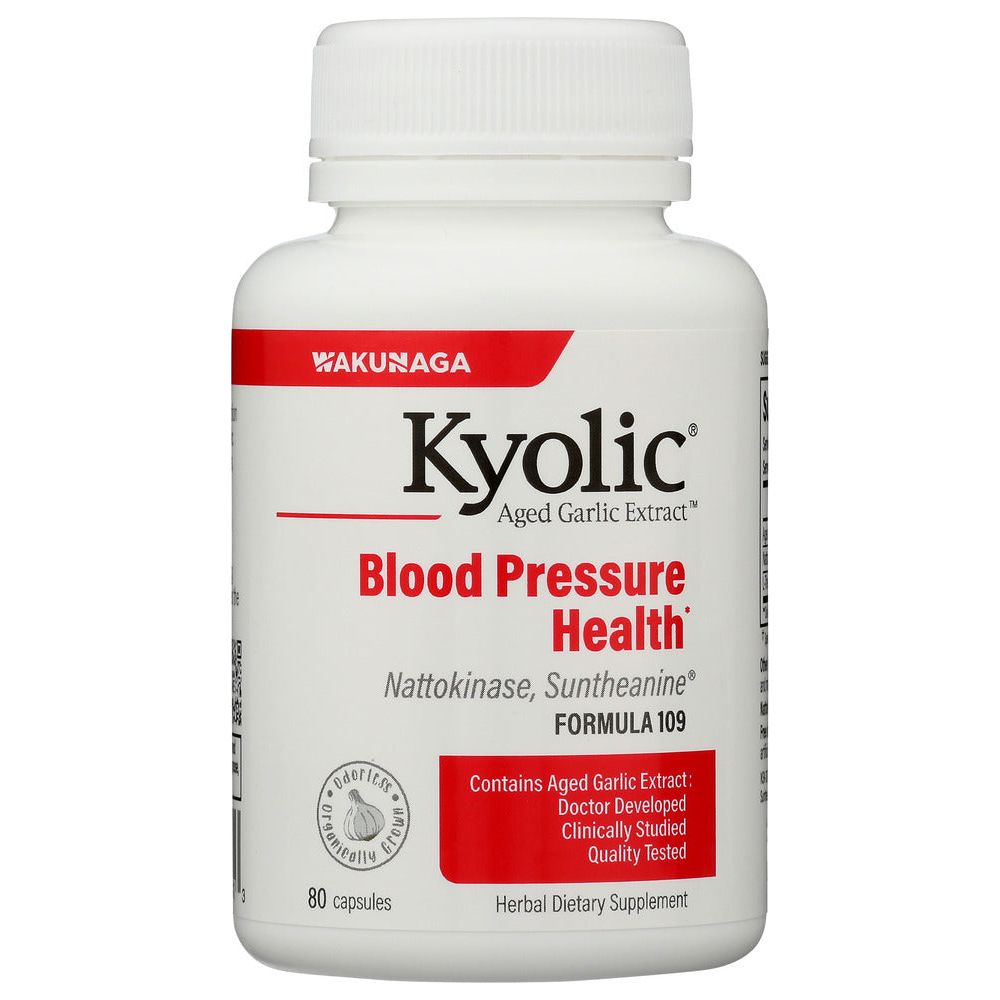 KYOLIC: Aged Garlic Extract Blood Pressure Health Formula 109, 80 Cp - #tag1# - #tag2#