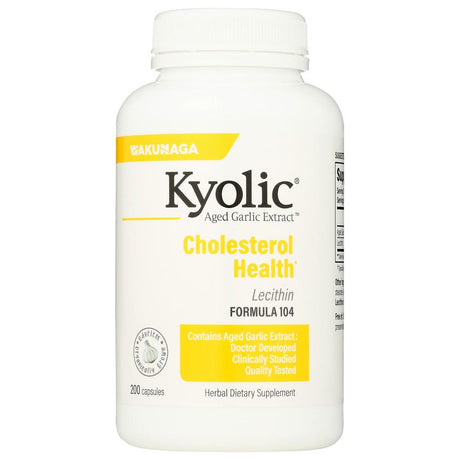 KYOLIC: Aged Garlic Extract Plus Lecithin Cholesterol Formula 104, 200 Capsules - #tag1# - #tag2#