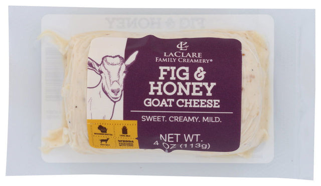 LACLARE FARMS: Chs Goat Fig N Honey Log, 4 oz - #tag1# - #tag2#