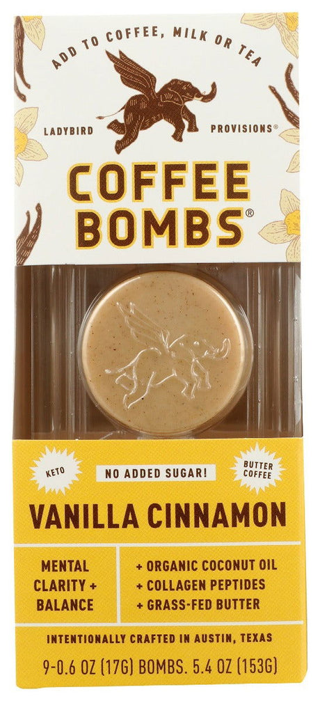 LADYBIRD PROVISIONS: Coffee Bombs Vanilla Cinnamon, 5.4 oz - #tag1# - #tag2#