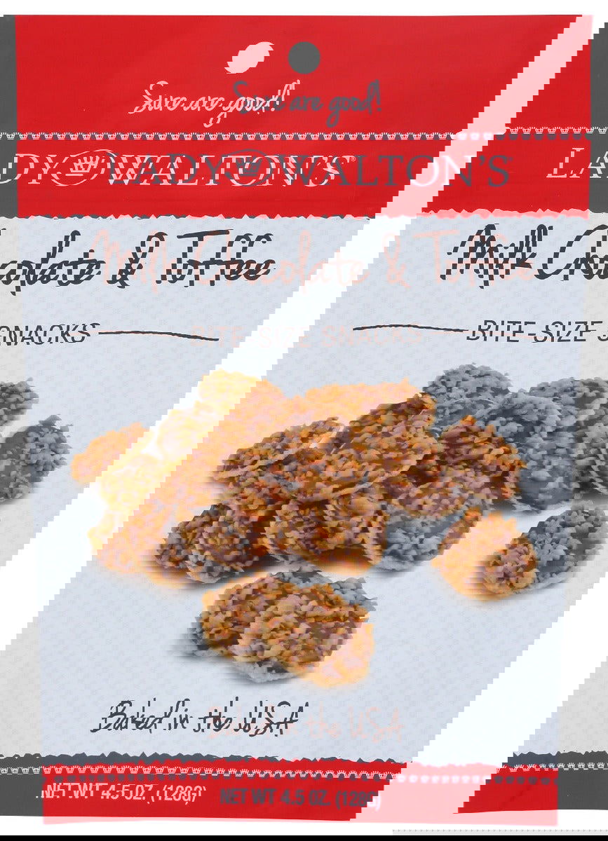 LADY WALTON: Wafer Milk Chocolate Toff, 4.5 oz - #tag1# - #tag2#