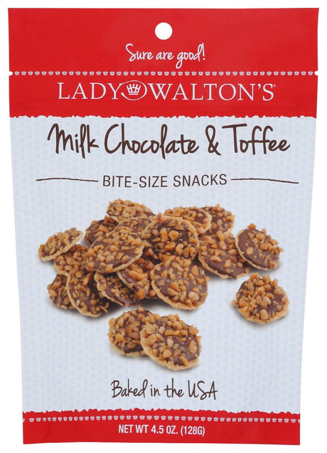 LADY WALTON: Wafer Milk Chocolate Toff, 4.5 oz - #tag1# - #tag2#