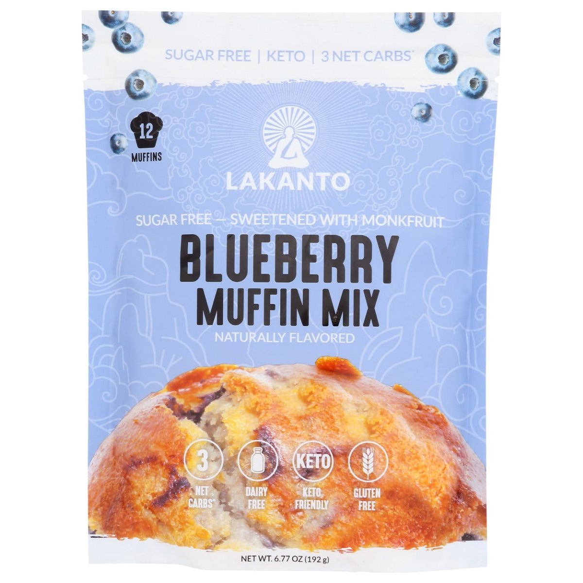 LAKANTO: Blueberry Muffin Mix, 6.77 oz - #tag1# - #tag2#