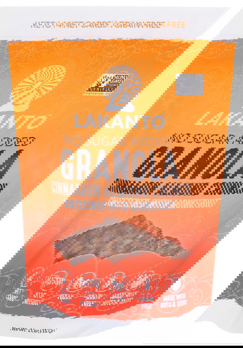 LAKANTO: Cinnamond Almond Crunch Keto Granola, 11 oz - #tag1# - #tag2#