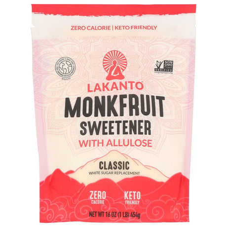 LAKANTO: Classic Monkfruit Sweetener With Allulose, 16 oz - #tag1# - #tag2#