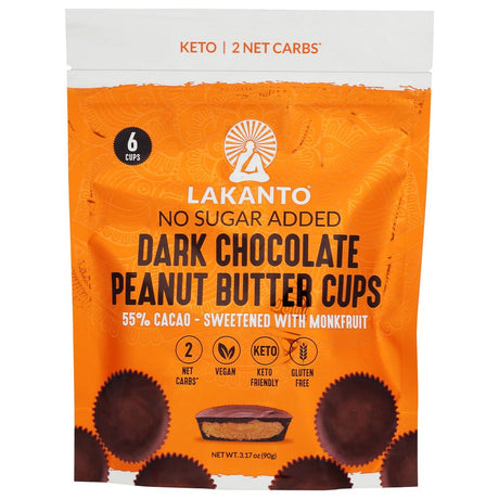 LAKANTO: Cups Drk Choc Pnt Btr, 3.17 oz - #tag1# - #tag2#