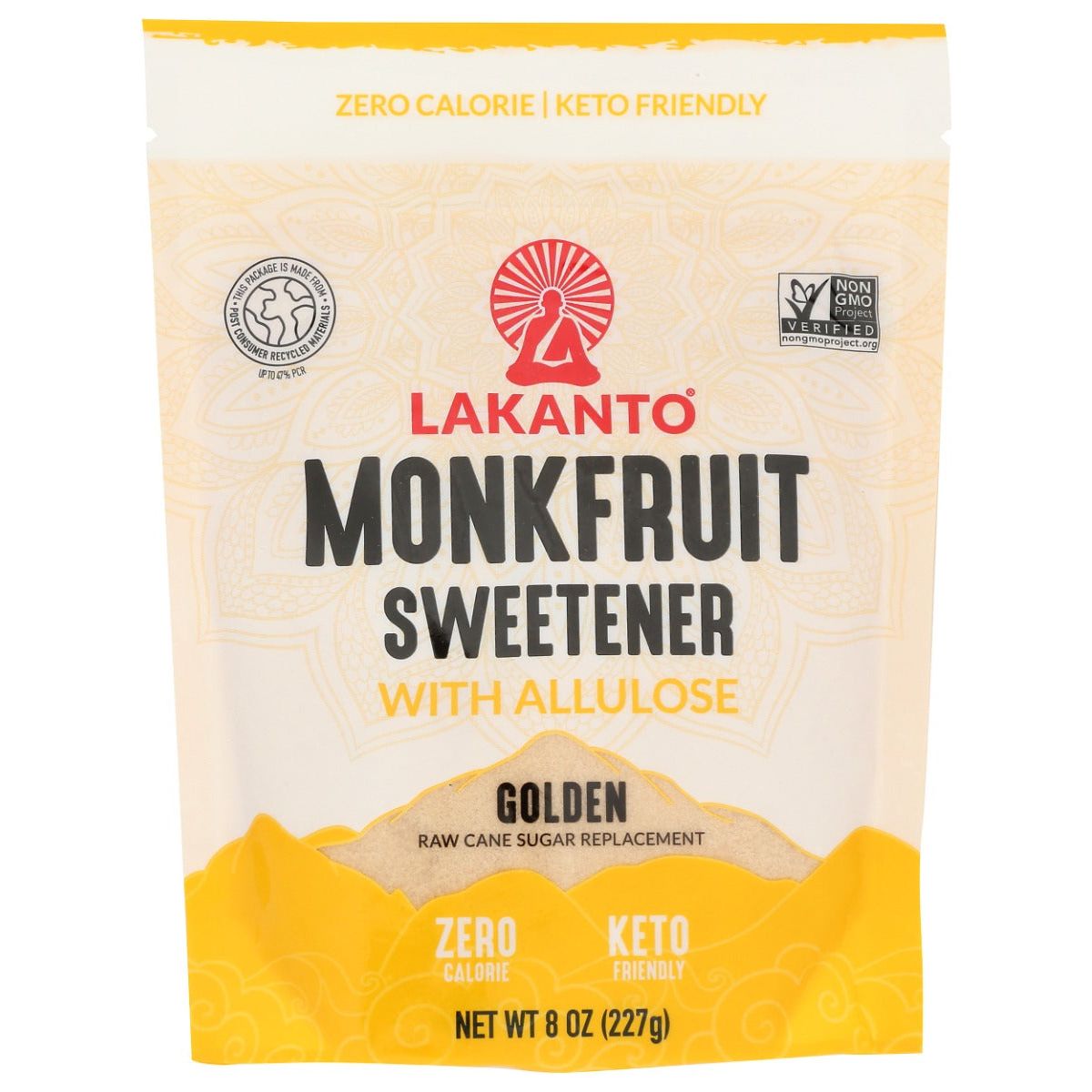 LAKANTO: Golden Monkfruit Sweetener With Allulose, 8 oz - #tag1# - #tag2#