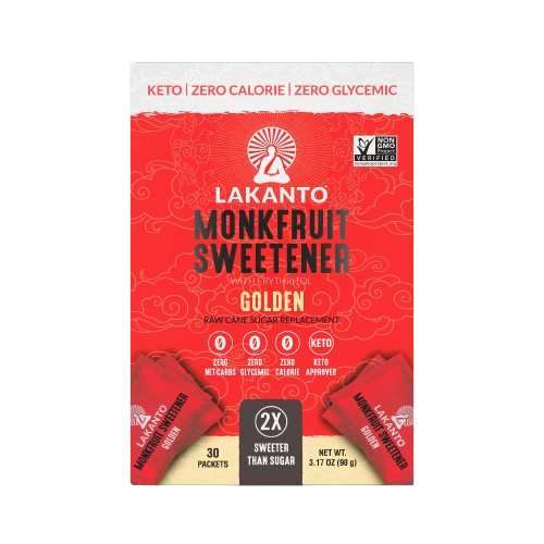 LAKANTO: Golden Monkfruit and Erythritol 2:1 Sweetener Packets, 3.17 oz - Sunshine Co Op. - #tag1# - #tag2# - #tag3# - #tag4#