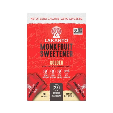 LAKANTO: Golden Monkfruit and Erythritol 2:1 Sweetener Packets, 3.17 oz - Sunshine Co Op. - #tag1# - #tag2# - #tag3# - #tag4#