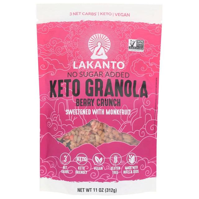 LAKANTO: Granola Berry Crnch Keto, 11 oz - #tag1# - #tag2#