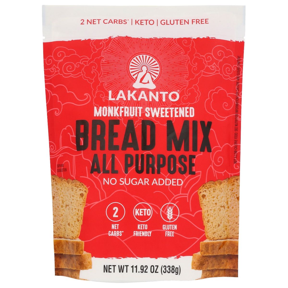 LAKANTO: Monkfruit Sweetened All Purpose Bread Mix, 11.92 oz - #tag1# - #tag2#