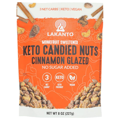 LAKANTO: Nuts Candied Cinmn Glzd, 8 oz - #tag1# - #tag2#