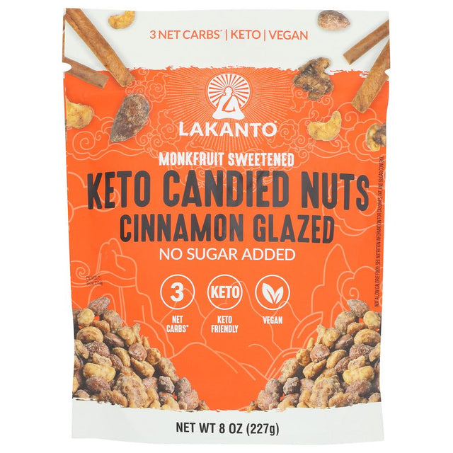 LAKANTO: Nuts Candied Cinmn Glzd, 8 oz - #tag1# - #tag2#