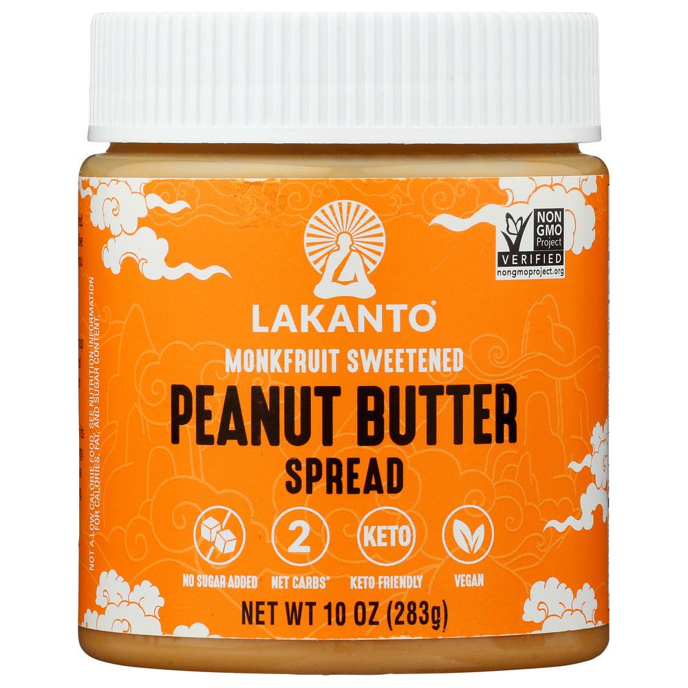 LAKANTO: Spread Peanut Butter, 10 oz - #tag1# - #tag2#