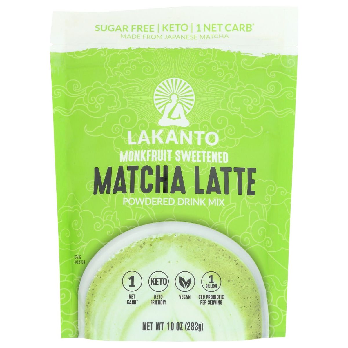 LAKANTO: Sugar Free Matcha Latte Drink Mix, 10 oz - #tag1# - #tag2#