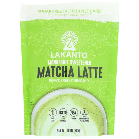 LAKANTO: Sugar Free Matcha Latte Drink Mix, 10 oz - #tag1# - #tag2#