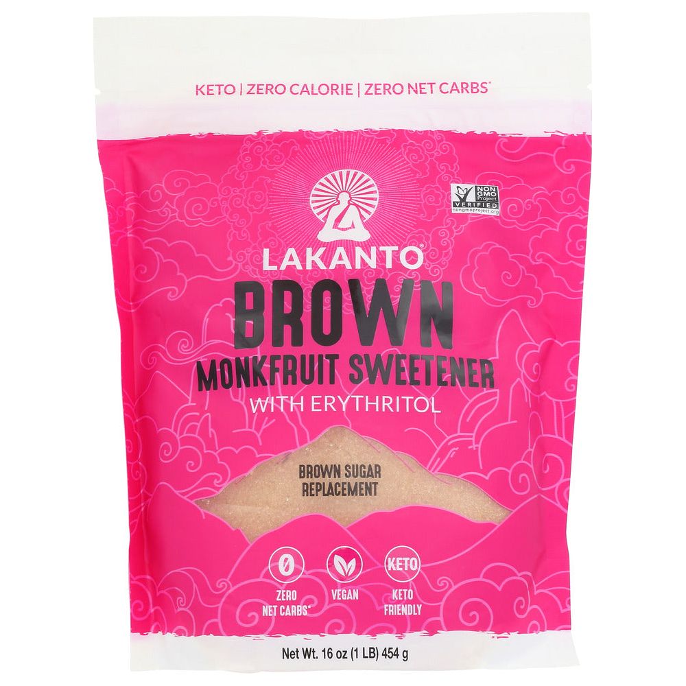 LAKANTO: Sweetener Brown Monkfruit, 16 oz - #tag1# - #tag2#